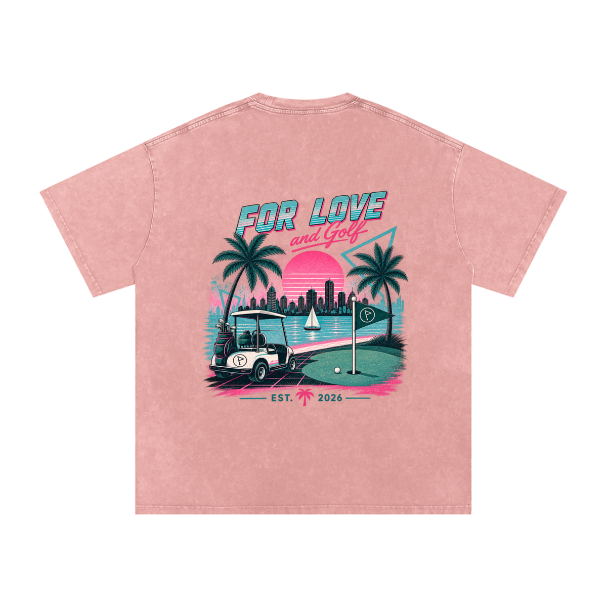 Miami After 18 Oversized Back Graphic Tee