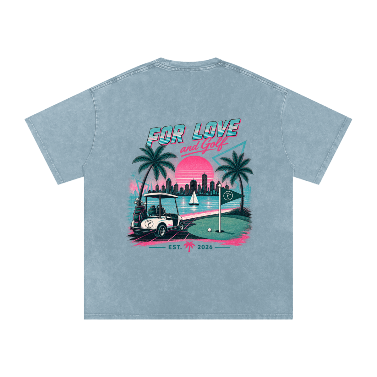 Miami After 18 Oversized Back Graphic Tee