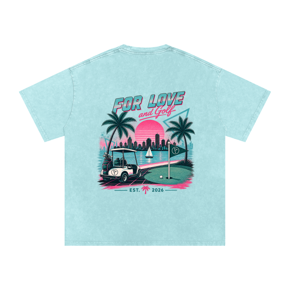 Miami After 18 Oversized Back Graphic Tee